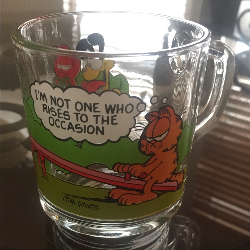 Vintage Mc Donald’s Garfield  (1978) Glass Cup